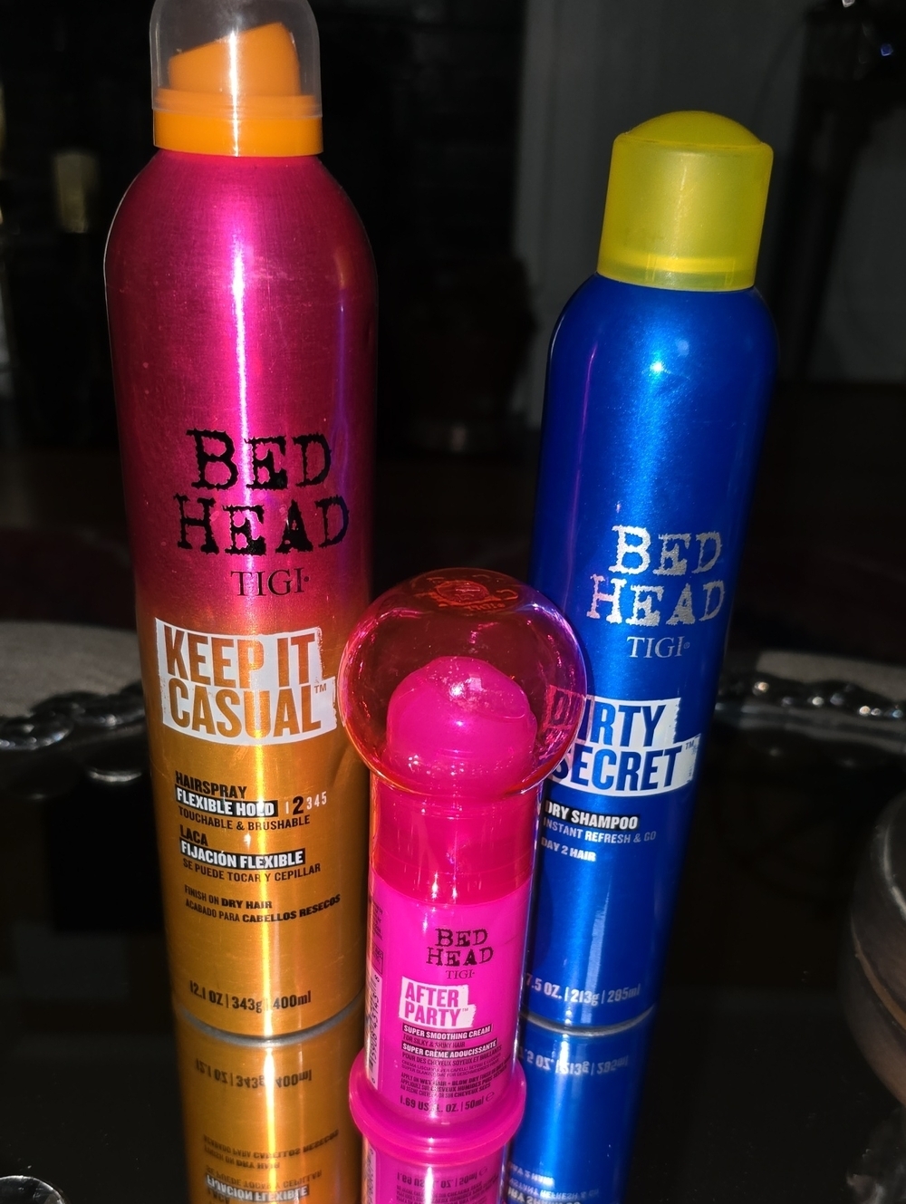 Set Of 3 Bed Head Products, Dry Shampoo, Hairspray & Smoothing Cream NWT